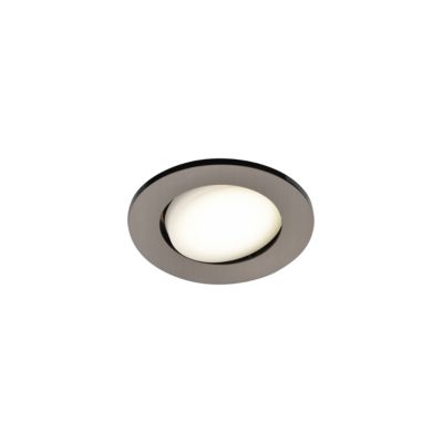 3 spots encastrables Quimby LED intégrée blanc neutre IP20 dimmable 350lm 5.5W Ø8.5xH.5.2cm chrome GoodHome