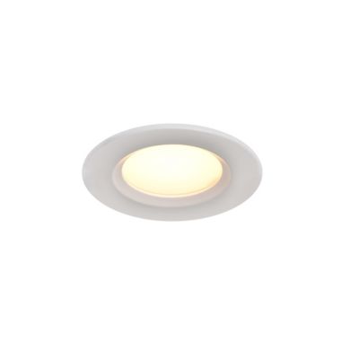 3 spots encastrables Thorold LED intégrée variation de blancs IP20 450lm 7W Ø8.5xH.4,5cm blanc GoodHome