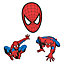 3 stickers Spiderman en mousse