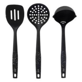 3 ustensiles de cuisine noir "Caractère" - 5Five