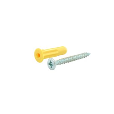 30 chevilles universelles Crampon Ø6 mm avec vis