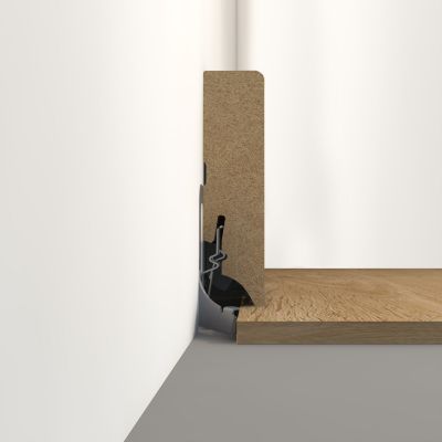 30 clips d'installation métal GoodHome pour plinthe
