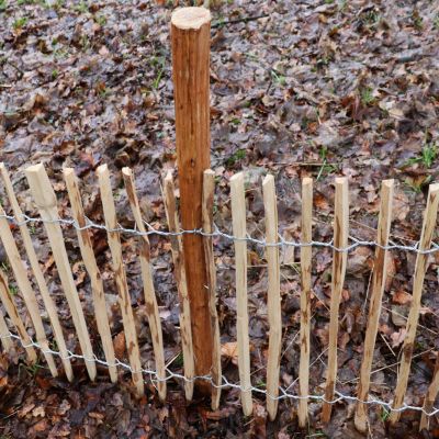30 poteaux bois pour palissade 1,5m I poteau de clôture en noisetier Aquagart