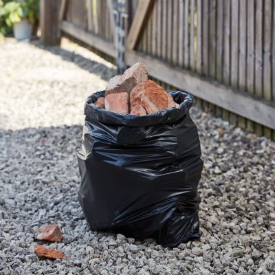 30 sacs à gravats ultra-résistants noir 50L