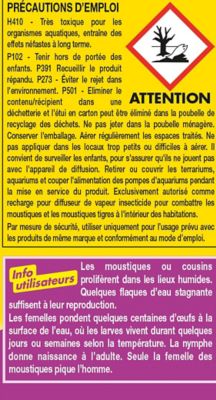 30 tablettes anti-moustiques et moustiques tigres