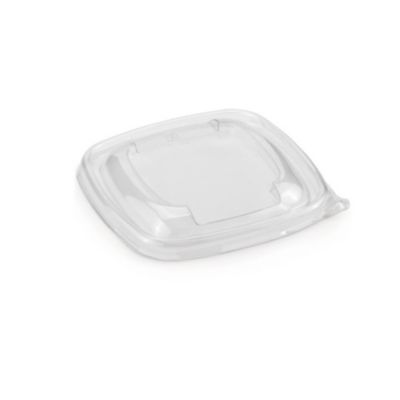 300 Couvercles Transparents pour Saladiers Carrés (17,5 x 17,5 cm) de 500 à 1000 ml Robustes et s en PET - D-Work