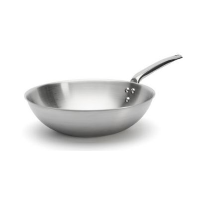 De Buyer Poêle wok 28 cm 3608.28 alchimy Gris - vue 2