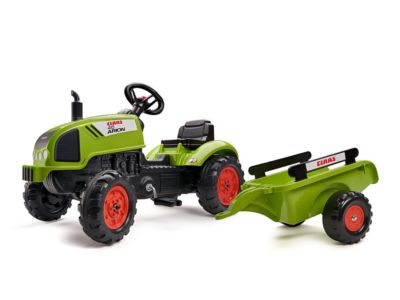 Falk Tracteur A Pédales Claas Avec Remorque Vert pour garçon - vue 4