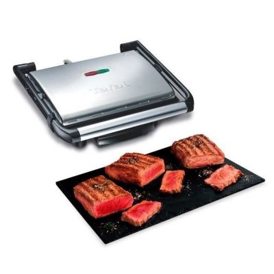 Tefal Grille-viande INICIO GRILL MULTIFONCTIONS, TOASTER PANINI, GC241D12 Gris - vue 3