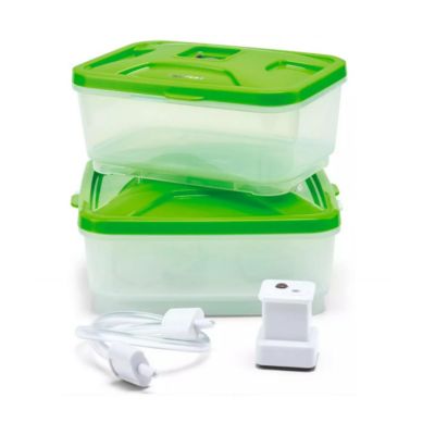 Tefal XA258010 Kit de 2 Boîtes de Repas sous Vide Compatible avec Vacupack Plus Plastique 17 x 16 x 15 cm - vue 6