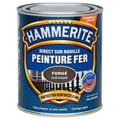 Peinture Fer Antirouille Bleu Nuit Martele Hammerite 750ml Castorama