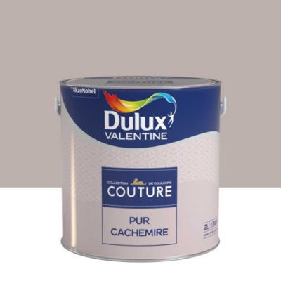 Peinture murs et boiseries Couture de Dulux Valentine satin velours pur cachemire 2L