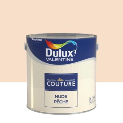 Peinture murs et boiseries Couture de Dulux Valentine satin velours nude pêche 2L