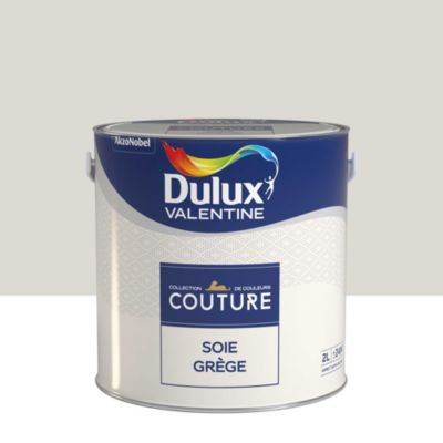 Peinture murs et boiseries Couture de Dulux Valentine satin velours soie grège 2L