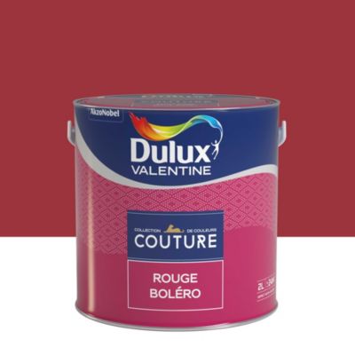 Peinture murs et boiseries Couture de Dulux Valentine satin velours rouge boléro 2L