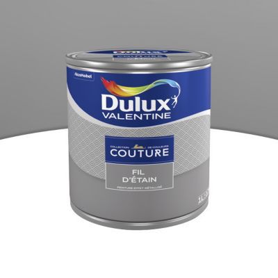 Peinture murs et boiseries Couture de Dulux Valentine effet métallisé fil d'étain 1L