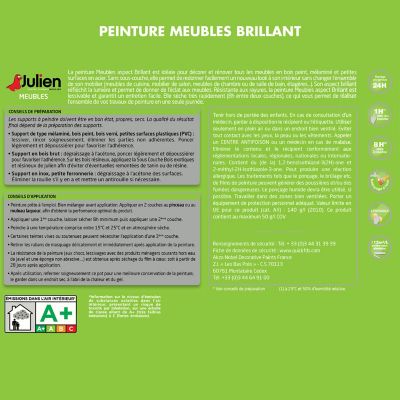 Peinture Meubles Titanium Brillant Julien 0 75l Castorama