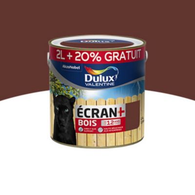 Peinture bois extérieur Dulux Valentine ton bois satin 2L   20% | Castorama