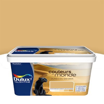 Peinture Multi Supports Dulux Valentine Couleurs Du Monde Dunes Du Sahara Moyen Satin 2 5l Castorama