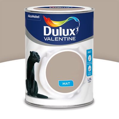 Peinture murs et boiseries DULUX VALENTINE Crème de couleur gazelle ... Peinture murs et boiseries DULUX VALENTINE Crème de couleur gazelle mat 1,25L | Castorama