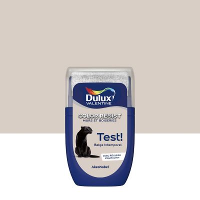 Testeur de peinture Color Resist murs et boiseries Dulux Valentine mat beige intemporel 30ml