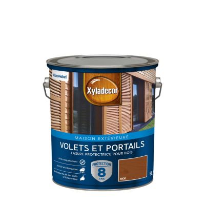 Lasure extérieure protectrice acrylique volets et portails Xyladecor satin 5L tek
