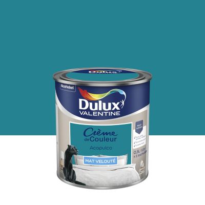 Peinture Crème de Couleur Dulux Valentine mat acapulco 0,5L