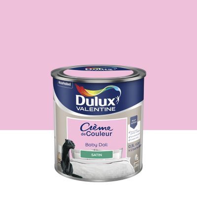 Peinture Crème de Couleur Dulux Valentine satin baby doll 0,5L