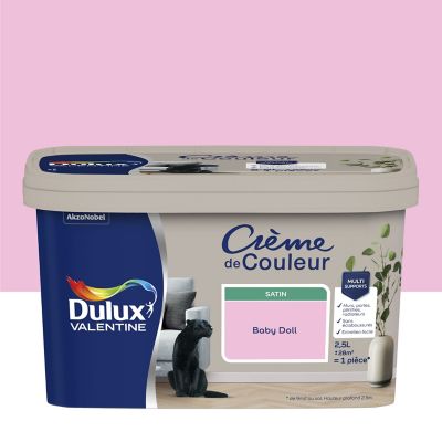 Peinture Crème De Couleur Dulux Valentine satin baby doll 2,5L
