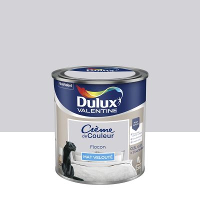 Peinture Crème de Couleur Dulux Valentine mat flocon 0,5L