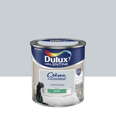 Peinture Crème de Couleur Dulux Valentine satin hammam 0,5L