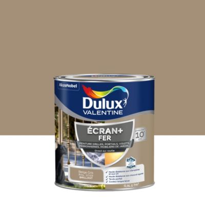 Peinture extérieure Ecran+ fer Dulux Valentine brillant beige 500ml