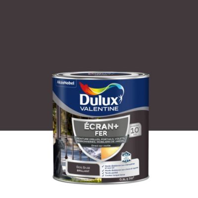 Peinture extérieure Ecran+ fer Dulux Valentine satin brillant bois 500ml
