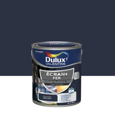 Peinture extérieure Ecran+ fer Dulux Valentine brillant nuit étoilée 2L