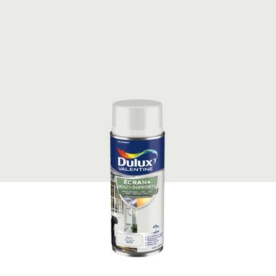 Peinture extérieure aérosol e multi-supports Ecran+ Dulux Valentine satin blanc 400ml