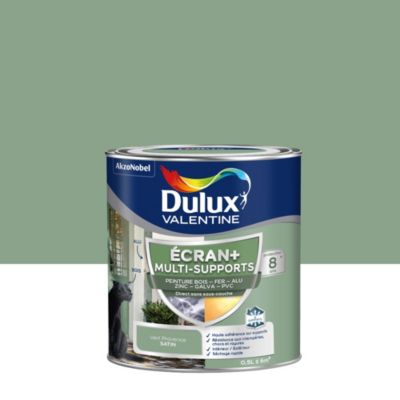 Peinture extérieure multi-supports Ecran+ Dulux Valentine satin vert 500ml