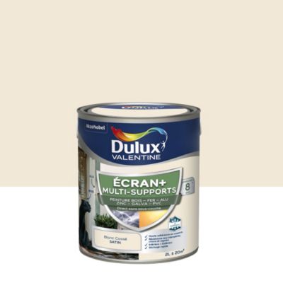 Peinture extérieure multi-supports Ecran+ Dulux Valentine satin blanc cassé 2L
