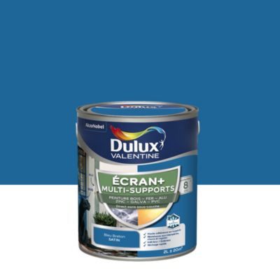 Peinture extérieure multi-supports Ecran+ Dulux Valentine satin bleu 2L