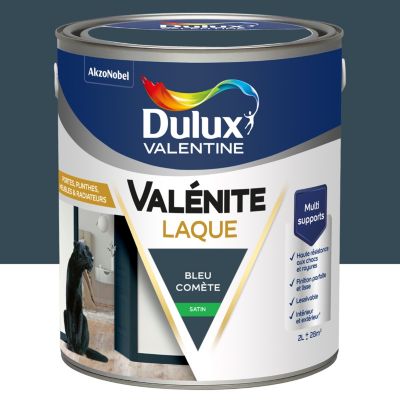 Laque Valénite Dulux Valentine Acrylique satin bleu comète 2L