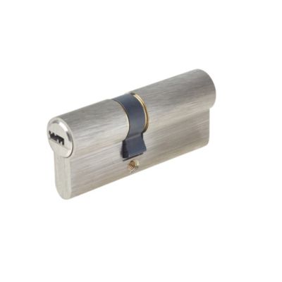 Cylindre de sécurité Vachette nickelé 30 x 40 mm