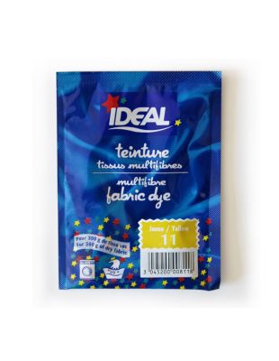 IDEAL - Teinture Textile Multifibres 15 g - Jaune