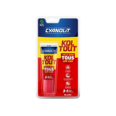 Colle de fixation et détanchéité CYANOLIT Cartouche 290 ml Polyvalente Résistant et flexible - vue 3