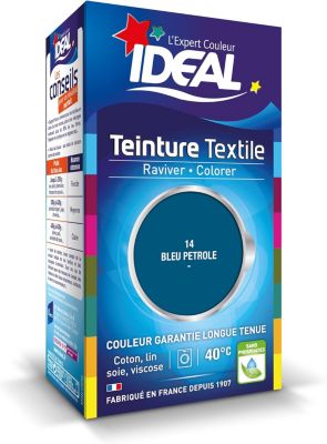 IDEAL - Teinture Liquide Mini Bleu Pétrole - 40 ml + Fixateur
