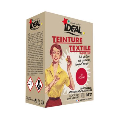 Teinture textile vintage rouge Idéal 350g