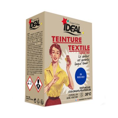 Teinture textile vintage bleu roi Idéal 350g