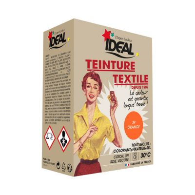 Teinture textile vintage orange Idéal 350g