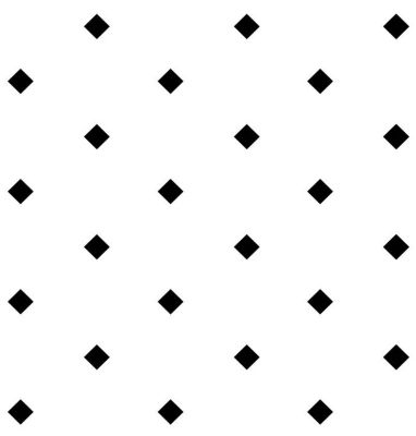 8 carreaux adhésifs motif carré noir sur fond blanc L.10 x H.10 x l.0,4cm