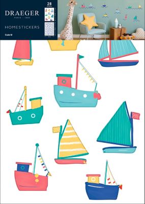 Sticker Enfant Bateau 49x69 cm
