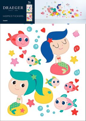 Sticker Enfant Sirène 49x69 cm
