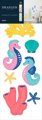 Sticker Enfant Animaux des mers 24x69 cm